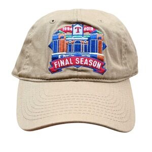 Texas Rangers Final Season 1994-2019 Hat Khaki Tan Sixth Man Promotions MLB Cap